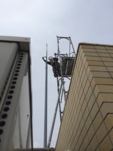 避雷針塗装3